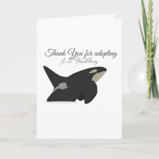 Adoptionskarte des BlackBerry J-27 Dankeskarte