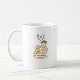 Adoptionsliebe – Minimalistisches Herzpfoten-Motiv Kaffeetasse