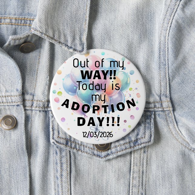 Adoptionstags-Button Button (Beispiel)