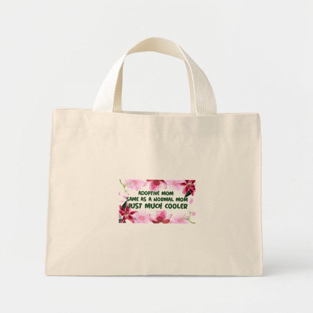 Adoptive Mama gleicht einer normalen Mama, nur vie Mini Stoffbeutel (Vorne)