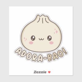 Adora-Bao Niedlich Kawaii Bao Dumpling Pun Lover Aufkleber