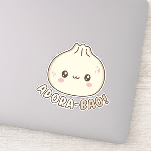 Adora-Bao Niedlich Kawaii Bao Dumpling Pun Lover Aufkleber