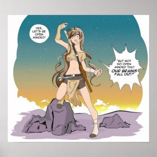 Adora Ztarr "Lasst uns offen denken" Poster