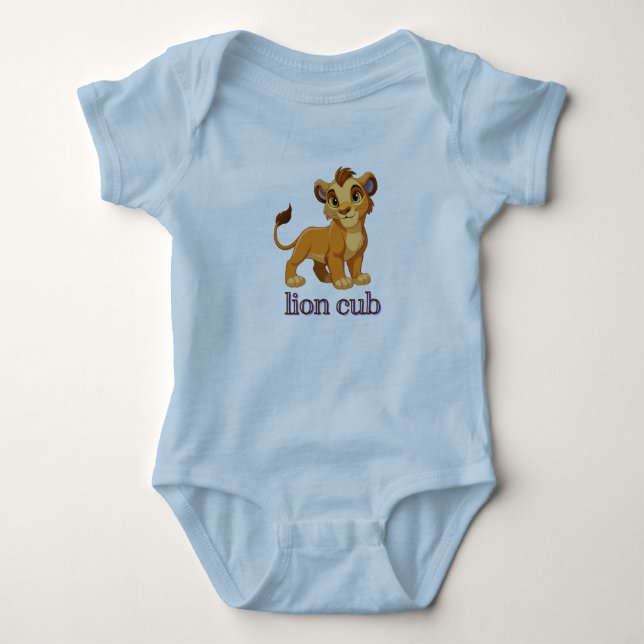 Adorab Lion Cub. Baby Strampler (Vorderseite)