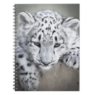 Adorabe Schnee-Leopard-CUB-Notizbuch Notizblock