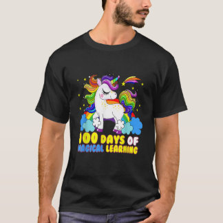 Adorable 100 Days of Magical Learning School Unico T-Shirt