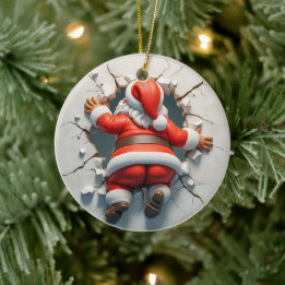 Adorable 3d Weihnachtszeit Keramik Ornament