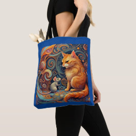 Adorable Abstrakte Cat & Mouse-Tasche