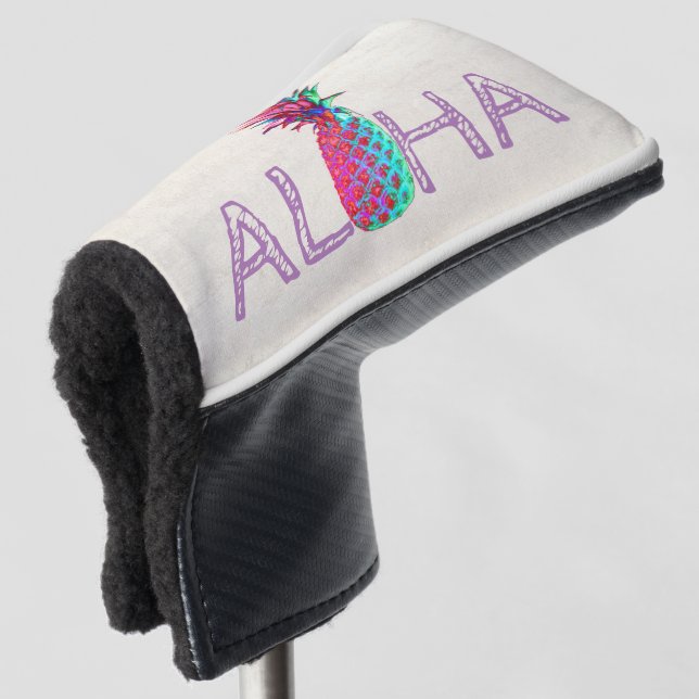 Adorable Aloha Hawaiian Ananas Golf Headcover (3/4 Vorderseite)