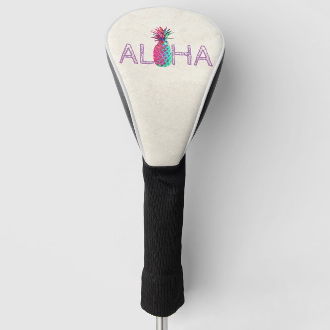 Adorable Aloha Hawaiian Ananas Golf Headcover (Vorderseite)