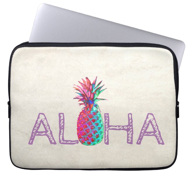 Adorable Aloha Hawaiian Ananas Laptopschutzhülle (Vorderseite)