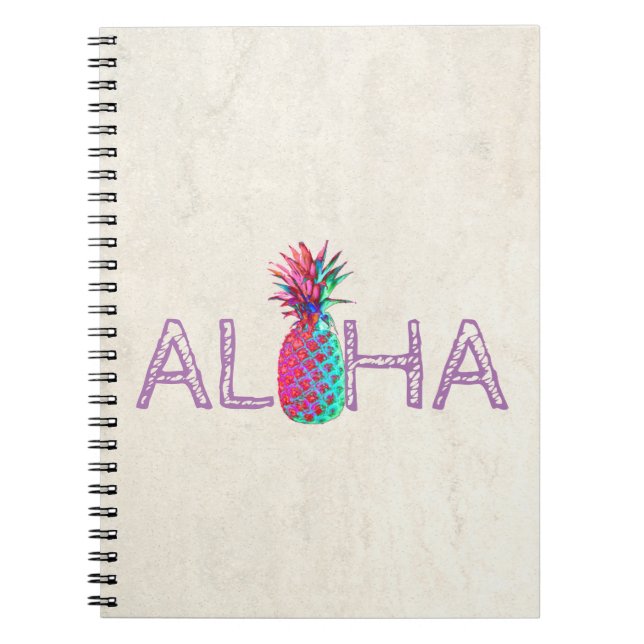 Adorable Aloha Hawaiian Ananas Notizblock (Vorderseite)