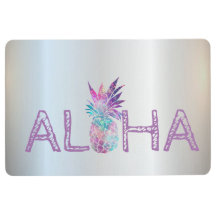 Adorable Aloha Hawaiian Ananas, Silber
