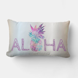 Adorable Aloha Hawaiian Ananas, Silber Lendenkissen