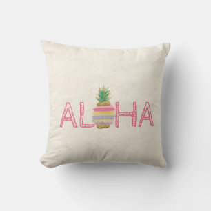 Adorable Aloha Hawaiian Striped Ananas Kissen