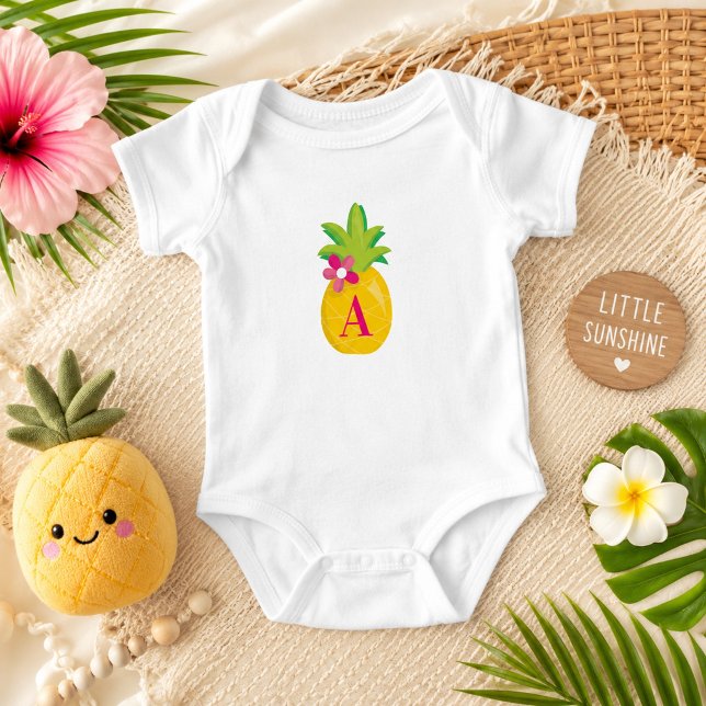 Adorable Ananas Monogramm Baby Strampler (Von Creator hochgeladen)