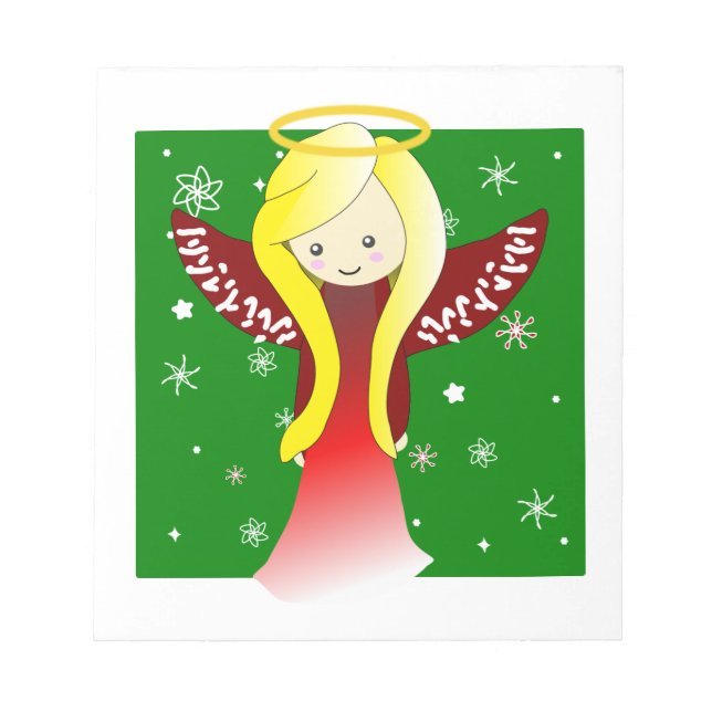 Adorable Angel Notepad Notizblock (Vorderseite)