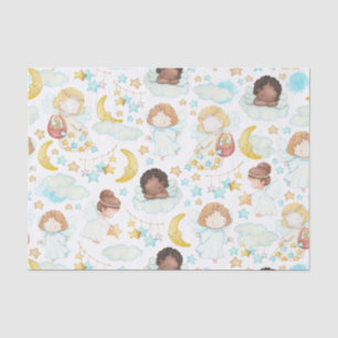 Adorable Angels and Stars Kunst, Dichtung und Musi Seidenpapier