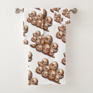 Adorable Anglin' für Niedliche Pangoline Badhandtuch Set