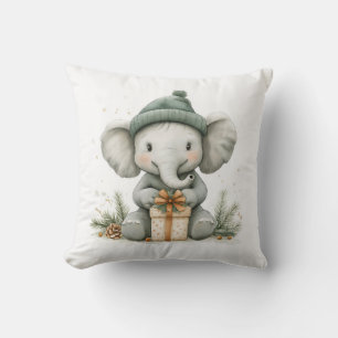Adorable Animal Christmas Series Baby Elephant Kissen