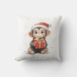 Adorable Animal Christmas Series Baby Monkey Kissen