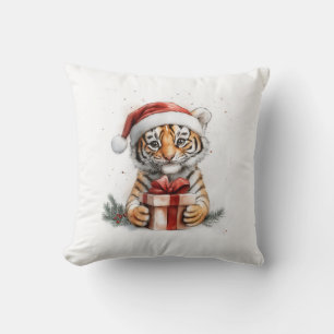 Adorable Animal Christmas Series Baby Tiger Kissen