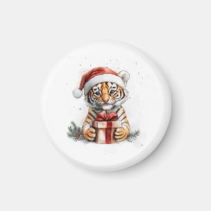 Adorable Animal Christmas Series Baby Tiger Magnet
