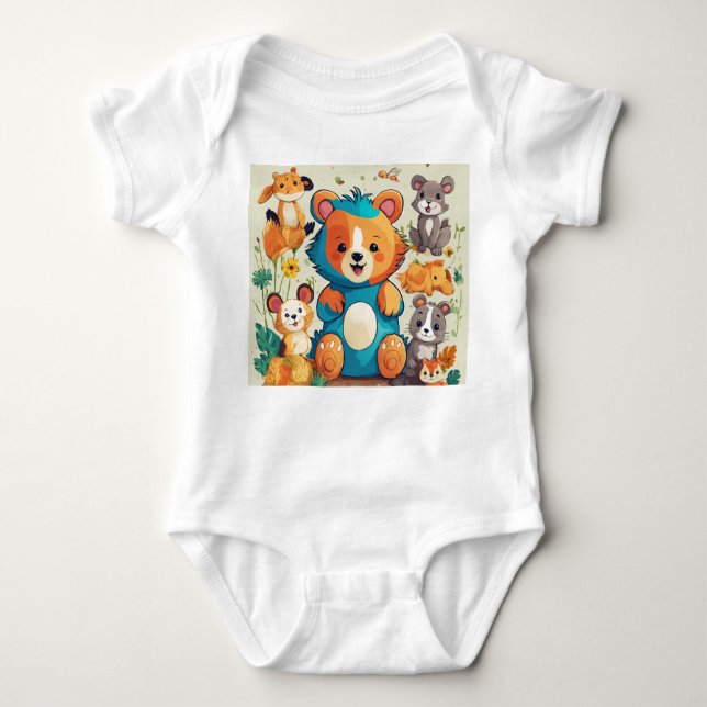 Adorable Animal Edition Babysuit Baby Strampler (Vorderseite)