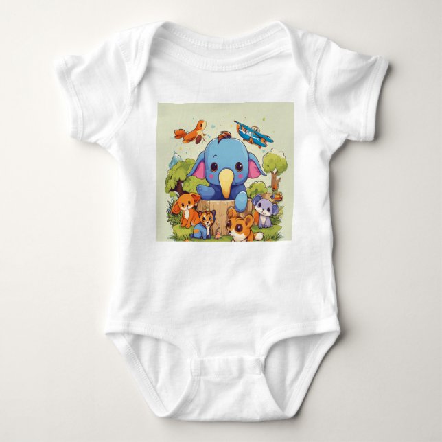 Adorable Animal Edition Babysuit Baby Strampler (Vorderseite)