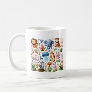 Adorable Animals Baby Jersey Bodysuit Kaffeetasse