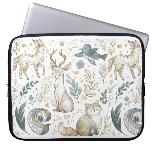 Adorable Animals Electronics Bag Laptopschutzhülle (Vorderseite)