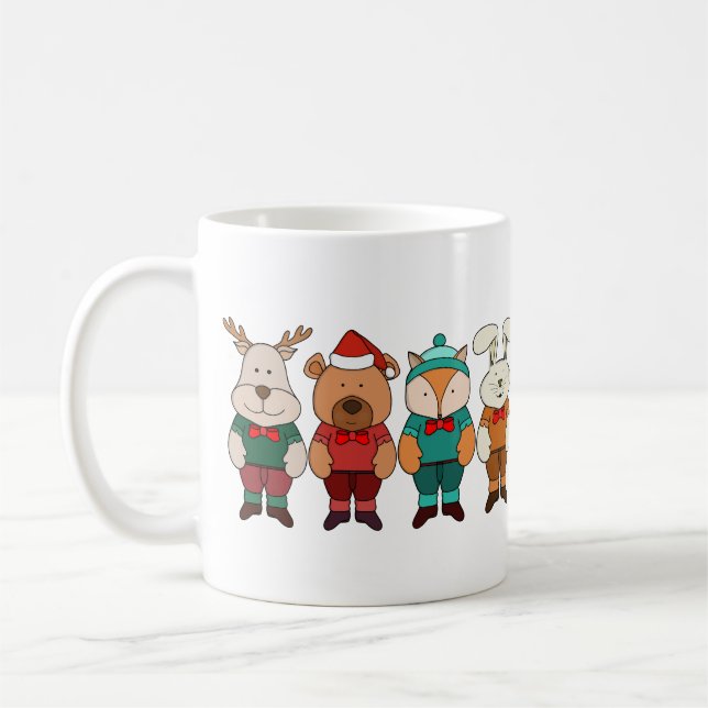 Adorable animals ready for winter kaffeetasse (Links)