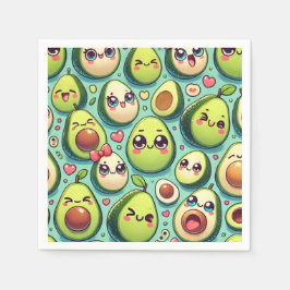 Adorable Avocados Serviette