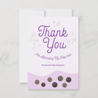 Adorable Axolotl Lila Boba Tea Tee Tee Tee Kinder Dankeskarte