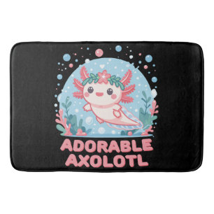 Adorable Axolotl Wasserdichte Badematte
