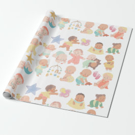 Adorable Babies Geschenkwrap Geschenkpapier