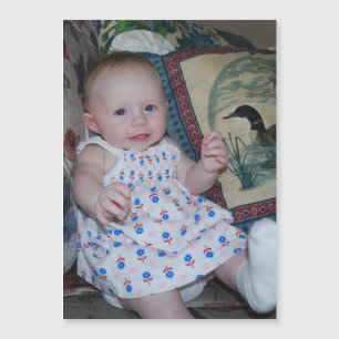 Adorable Baby auf Foto Es Ihre Art Magnetkarte