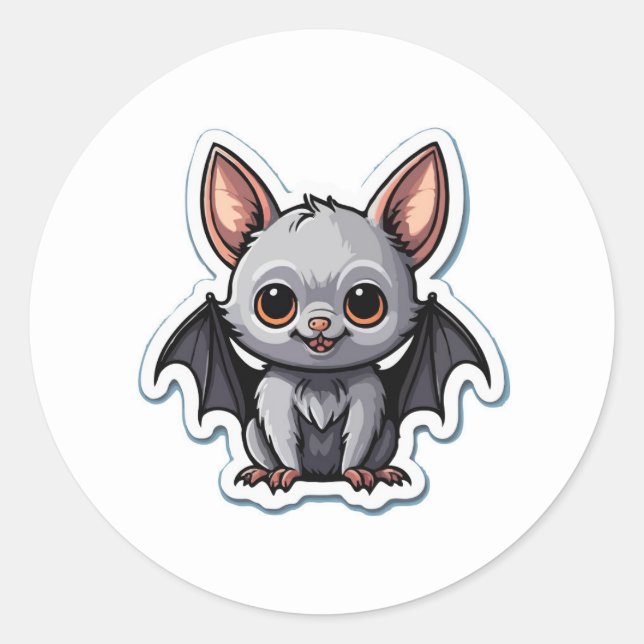 Adorable Baby Bat Sticker - Niedliche Gotische Tie (Vorderseite)
