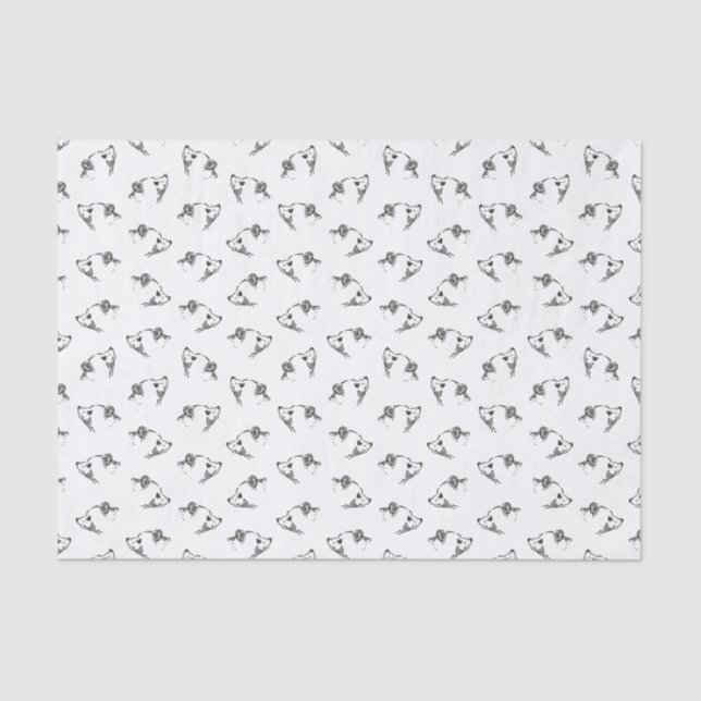 Adorable Baby Bears CUSTOM HINTERGRUNDFARBE Seidenpapier (Vorderseite)