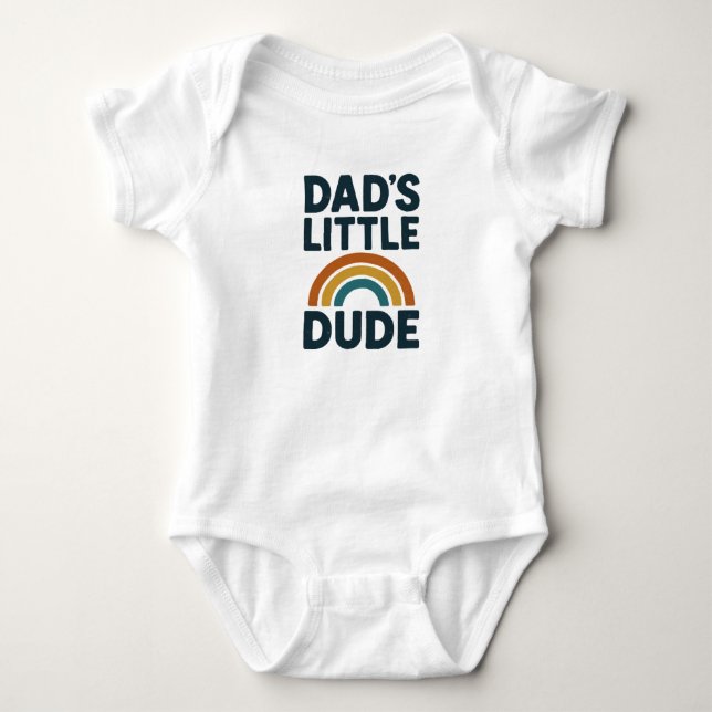 Adorable Baby Bodysuit mit "Vaters Little Typ" Strampler (Vorderseite)
