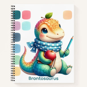 Adorable Baby Brontosaurus Kid's Notebook Notizbuch