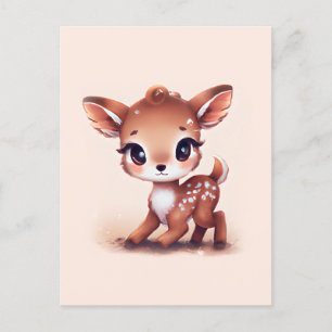 Adorable Baby Deer Postkarte