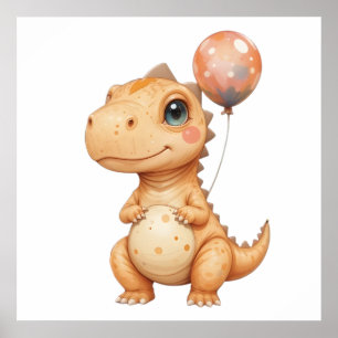 Adorable Baby Dino Wine tasting in der Fattoria Ki Poster