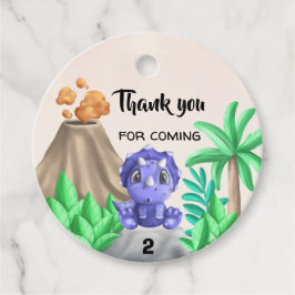 Adorable Baby Dinosaur Geburtstagsparty Begrüßungs Geschenkanhänger