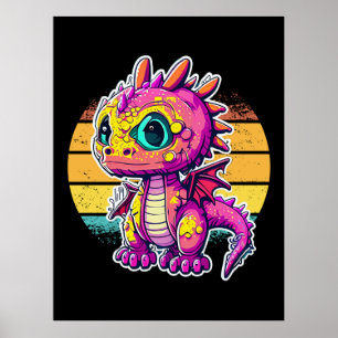Adorable Baby Dinosaur   Jurassic Joy Poster