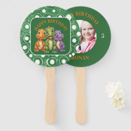 Adorable Baby Dinosaurier's Party Fächer