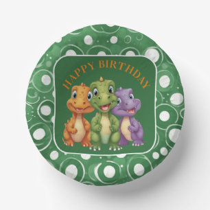 Adorable Baby Dinosaurier's Party Pappteller