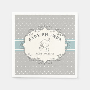 Adorable Baby Elephant   Babydusche Serviette