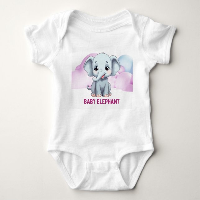 Adorable baby Elephant kids T - Shirt (Vorderseite)