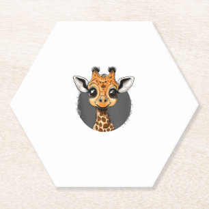 Adorable Baby Giraffe Illustration Untersetzer